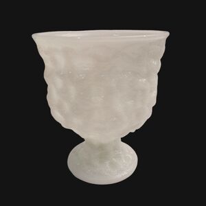 E. O. Brody Vintage Milk Glass Pedastal Vase